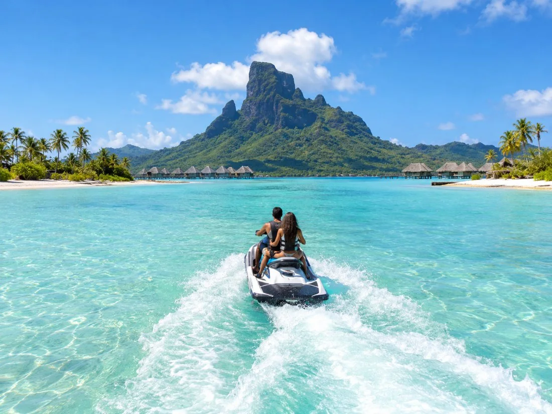 Jet-Ski-Tour um die Insel Bora Bora